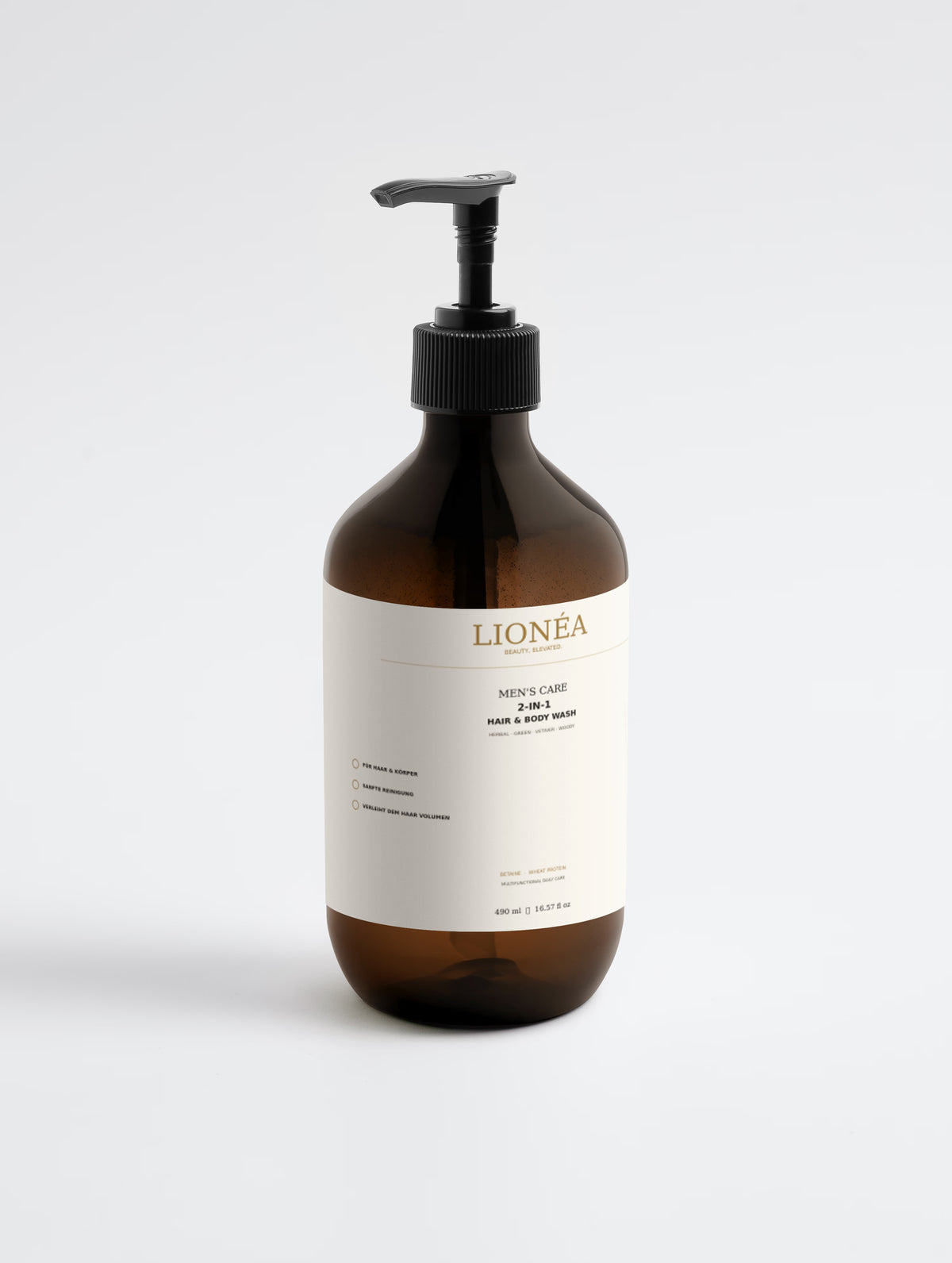 LIONÉA Men's Care 2-in-1 Hair & Body Wash – 490 ml