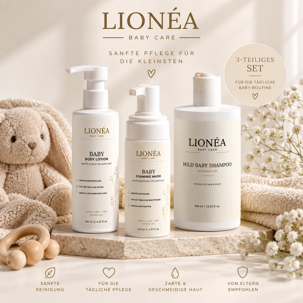 LIONÉA Baby Care Essentials – 3-teiliges Pflegeset