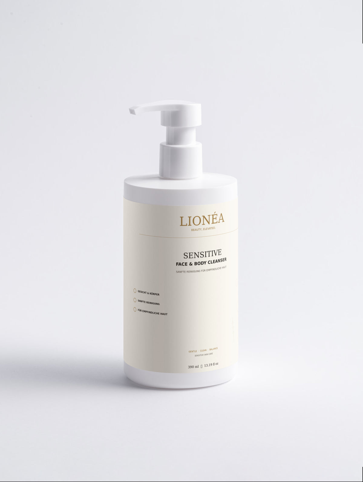 LIONÉA Sensitive Face & Body Cleanser – 390 ml