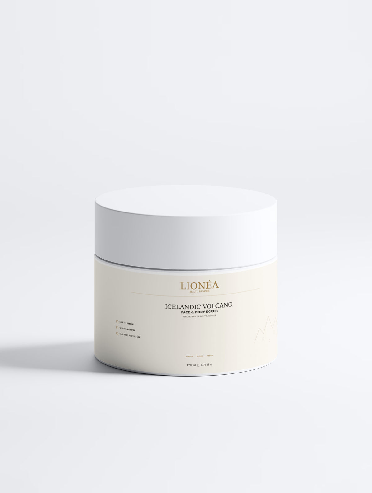 LIONÉA Icelandic Volcano Face & Body Scrub – 170 ml