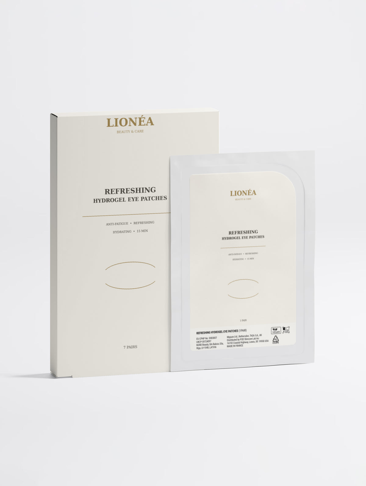 LIONÉA Refreshing Hydrogel Eye Patches – 7 Paar